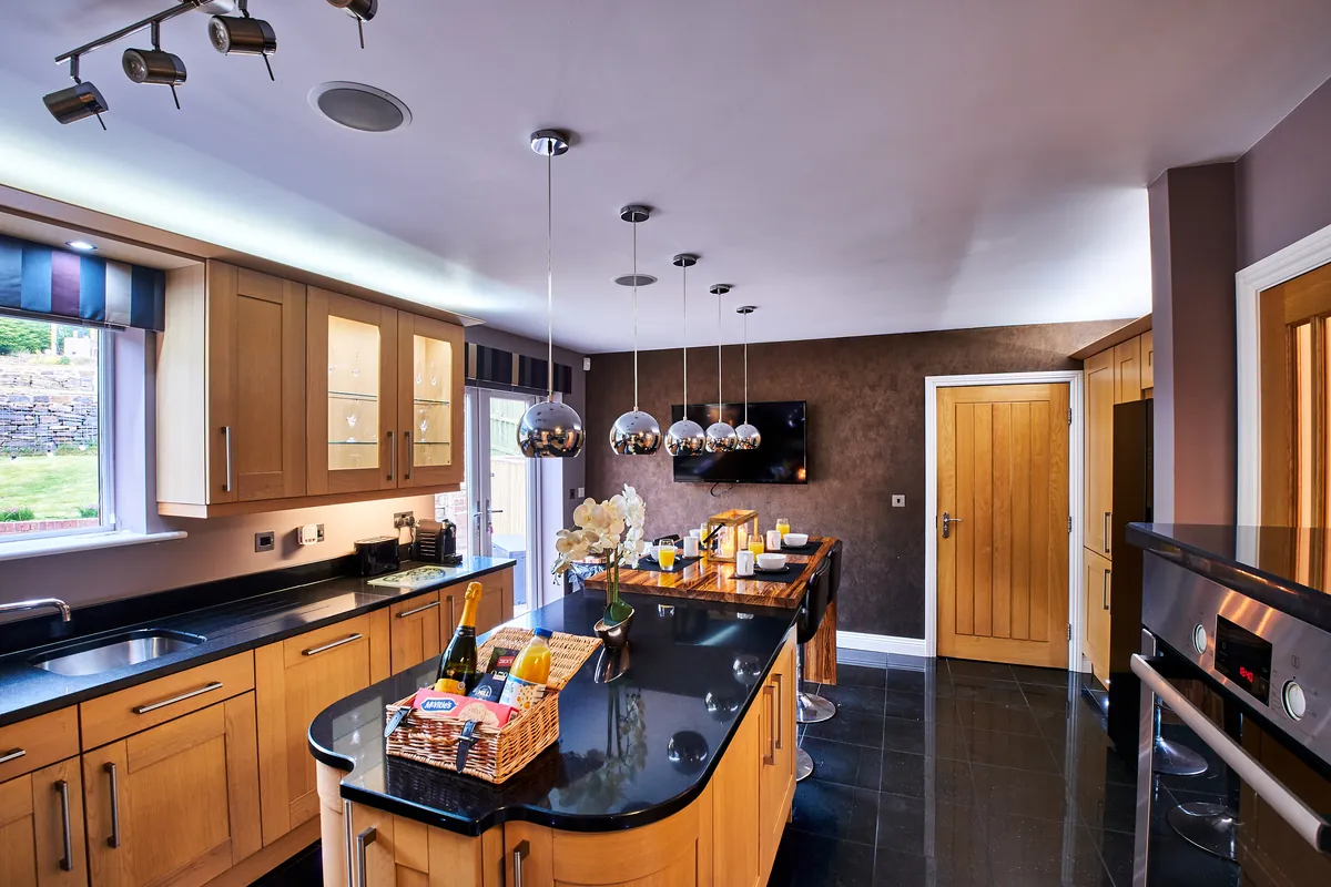 River Bank spacious kitchen